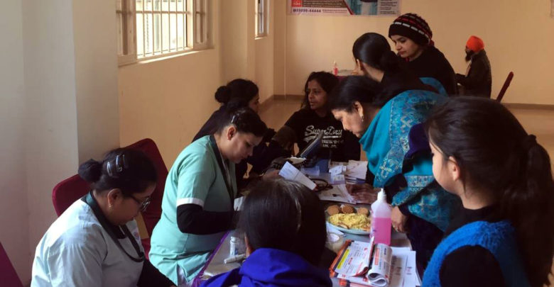Ojas doctors examined Dhakoli residents in a health camp