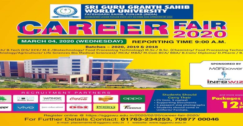 World University is organising Career Fair 2020 ; reputed companies to recruit students-VC