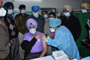 Covid 19 vaccination drive-Punjab police officers showing keenness to get inoculated 