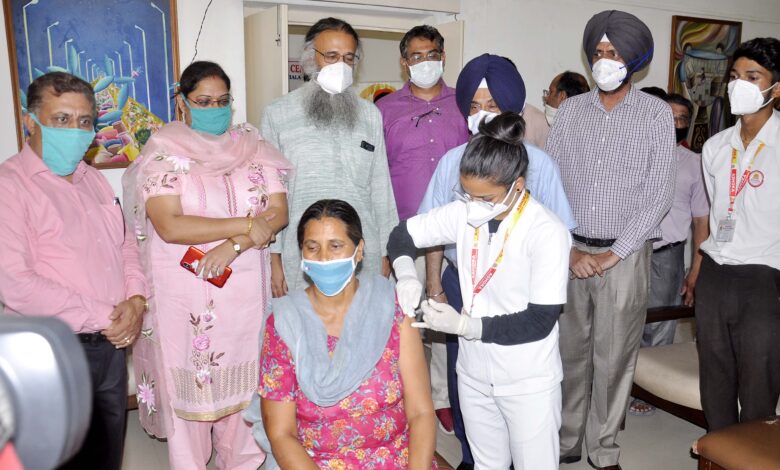 Punjabi university health centre successfully organized Covid vaccination camp-Dr Regina