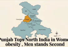 Punjab Tops North India in Women obesity, Men stands Second