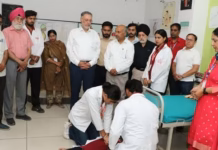 Dr.Balbir Singh inaugurated the First Aid Training Centre at Guru Nanak Institute of Medical Technology, Patiala